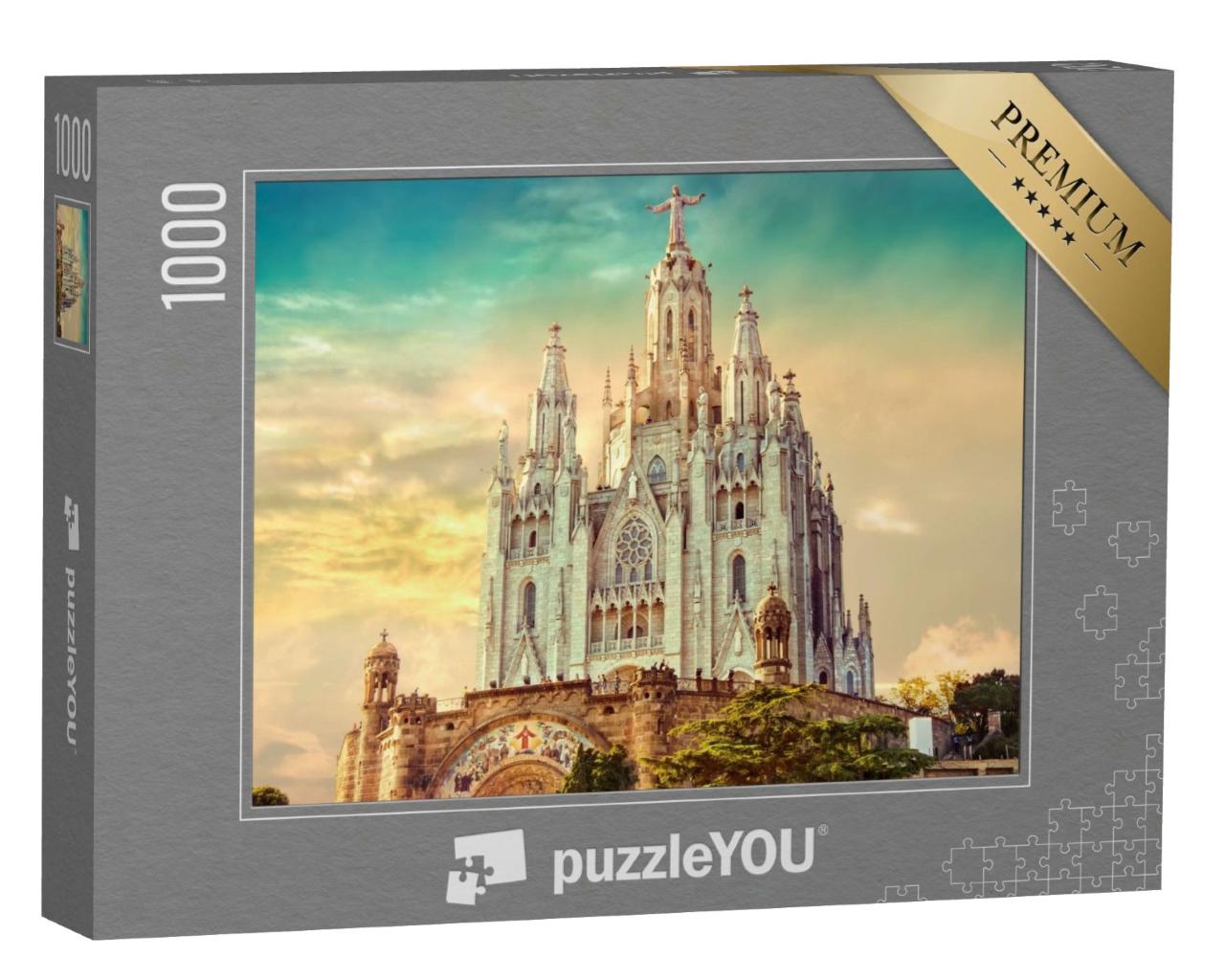 Puzzle de 1000 pièces « Église du Sacré-Cœur de Jésus, Barcelone, Espagne »