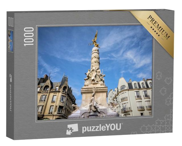 Puzzle de 1000 pièces « Place Drouet-d'Erlon au cœur de Reims »