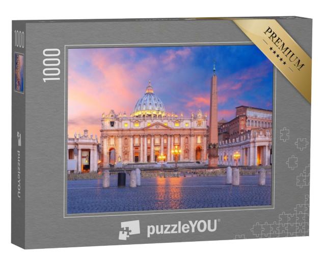Puzzle de 1000 pièces « Lever de soleil sur la Cité du Vatican à Rome »