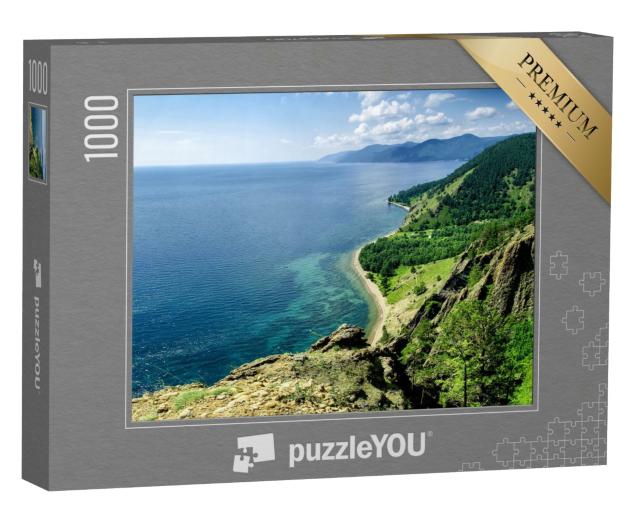 Puzzle de 1000 pièces « Vue sur le magnifique lac Baïkal, Russie »