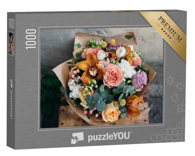 Puzzle de 1000 pièces « Bouquet de fleurs fraîches »