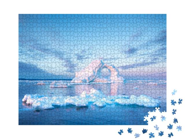 Puzzle de 1000 pièces « Iceberg au lever du soleil »