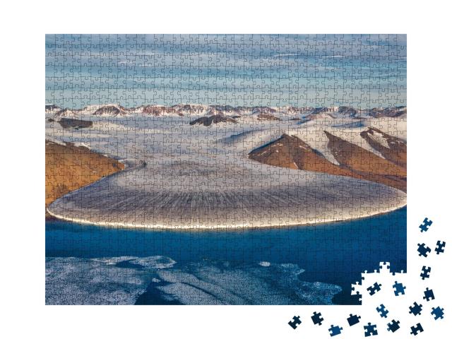 Puzzle de 1000 pièces « Le glacier Pied d'éléphant, nord du Groenland »
