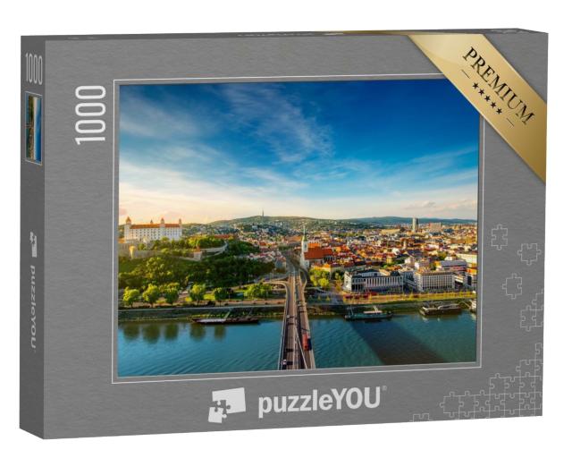 Puzzle de 1000 pièces « Vue de Bratislava sur le Danube, Slovaquie »