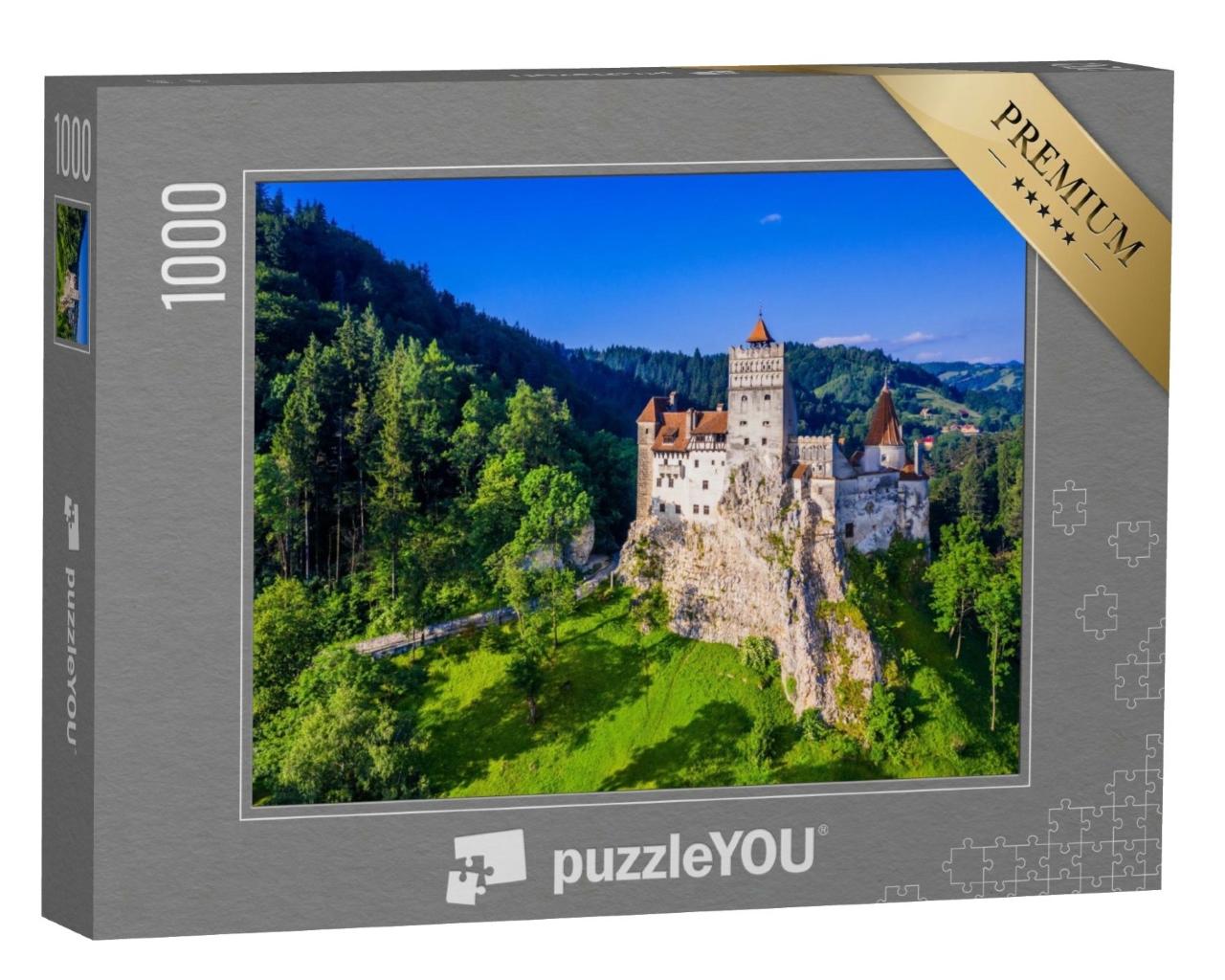 Puzzle de 1000 pièces « Château de Bran, connu pour le mythe de Dracula, Roumanie »