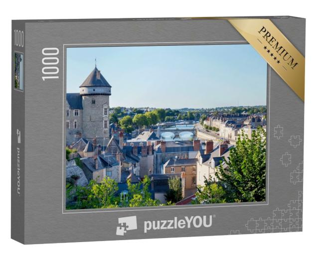 Puzzle de 1000 pièces « Rives de la rivière Mayenne, ville de Laval, Mayenne, Pays de Loire, France »