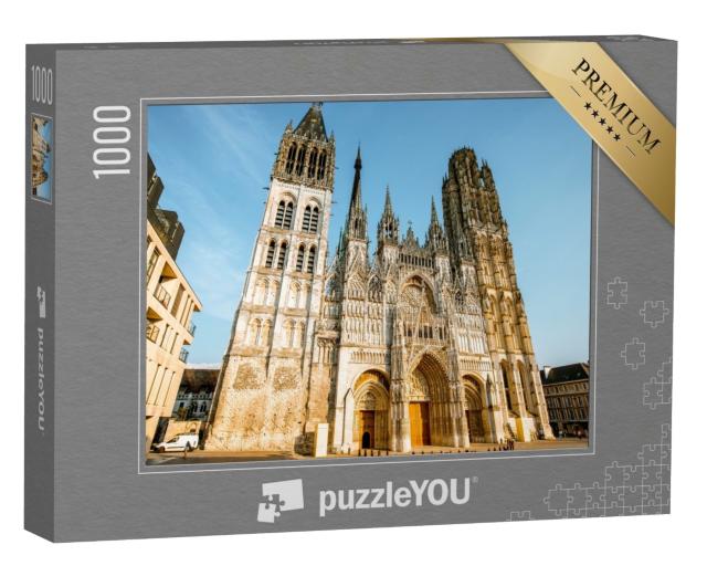 Puzzle de 1000 pièces « Cathédrale de Rouen à Rouen, capitale de la région Normandie en France »