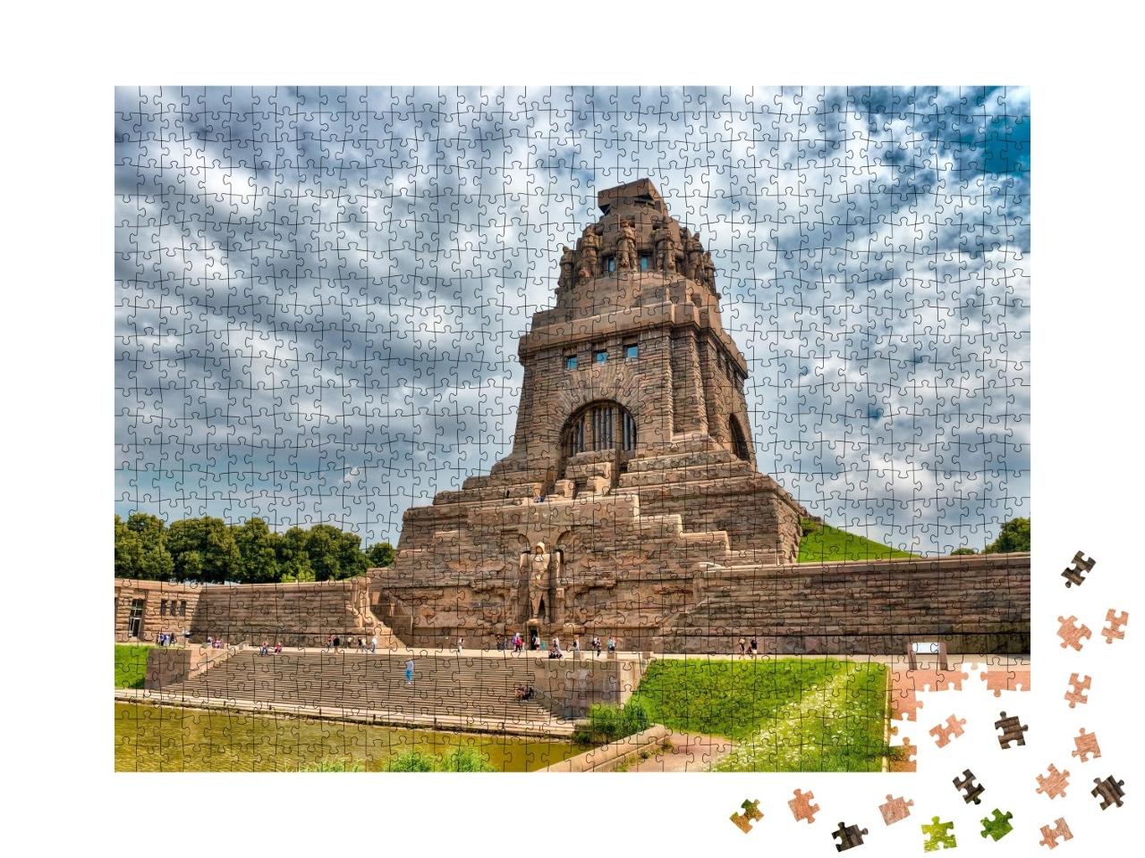 Puzzle de 1000 pièces « Monument de la bataille des nations, Leipzig, Allemagne »