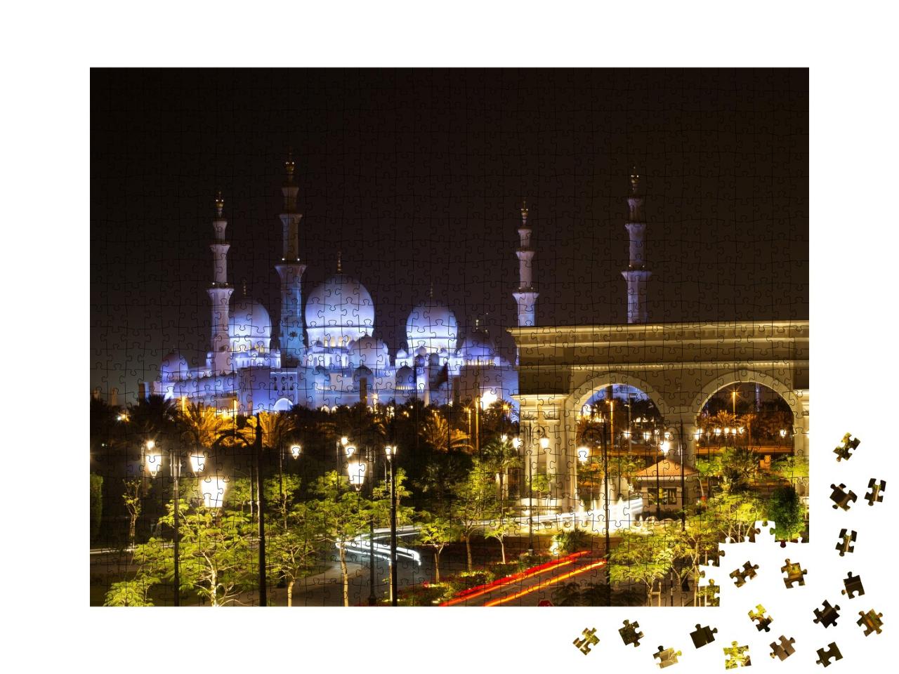 Puzzle de 1000 pièces « Mosquée blanche de Cheikh Zayid, Abu Dhabi, Émirats arabes unis »