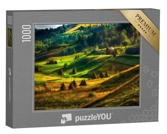 Puzzle de 1000 pièces « Paysage de montagne en automne, Roumanie »