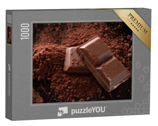 Puzzle de 1000 pièces « Chocolat et poudre de cacao »