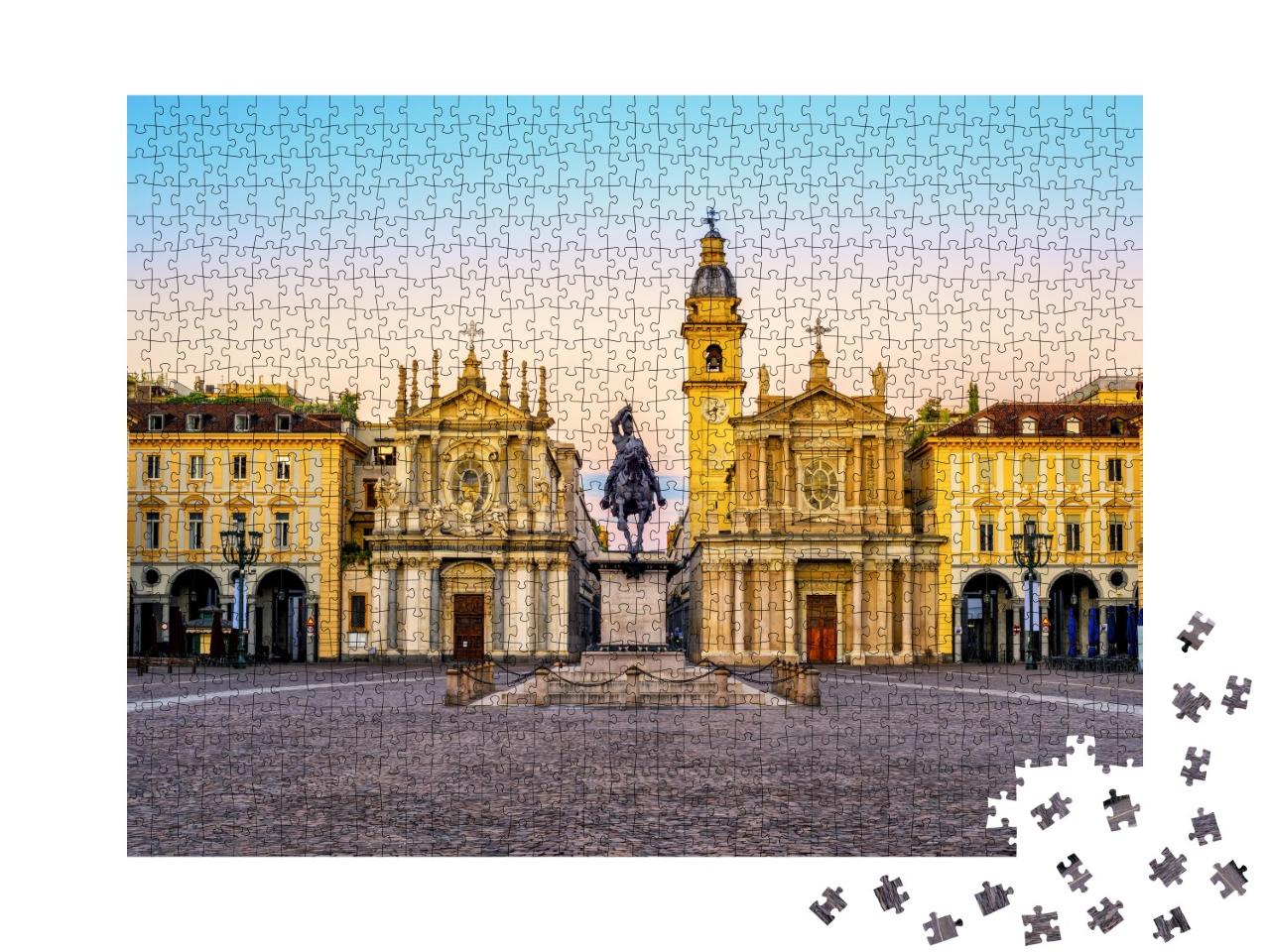 Puzzle de 1000 pièces « Piazza San Carlo, Turin, Italie »