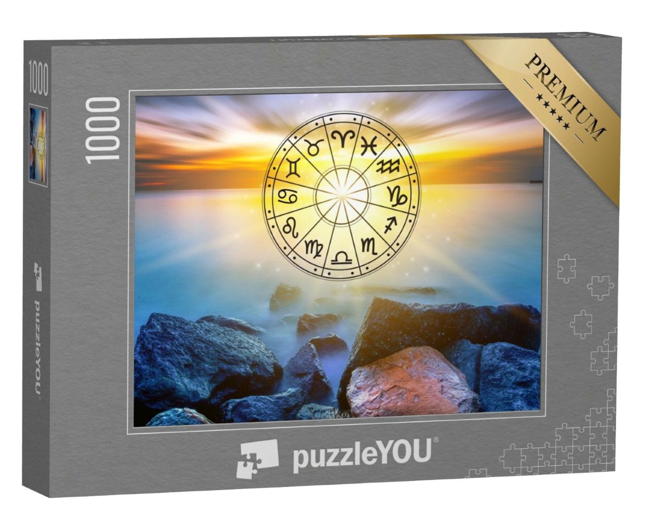 Puzzle de 1000 pièces « Signes du zodiaque au sein du cercle horoscopique »