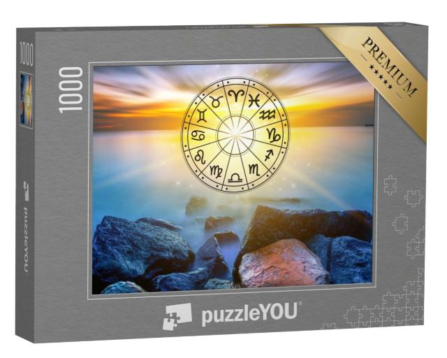 Puzzle de 1000 pièces « Signes du zodiaque au sein du cercle horoscopique »