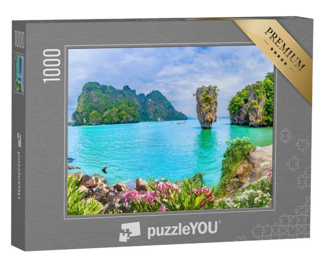 Puzzle de 1000 pièces « L'île de James Bond dans la baie de Phang Nga, Thaïlande »