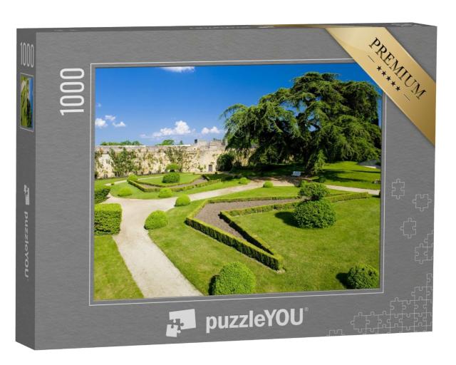 Puzzle de 1000 pièces « Jardin du Château de Montreuil-Bellay, Pays-de-la-Loire, France »