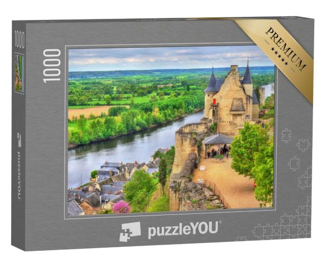 Puzzle de 1000 pièces « Château de Chinon dans la vallée de la Loire, France. Patrimoine mondial de l'UNESCO »