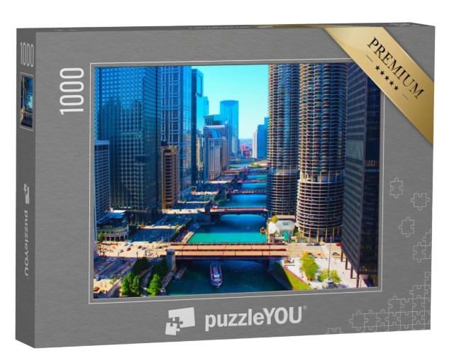 Puzzle de 1000 pièces « Rivière Chicago »
