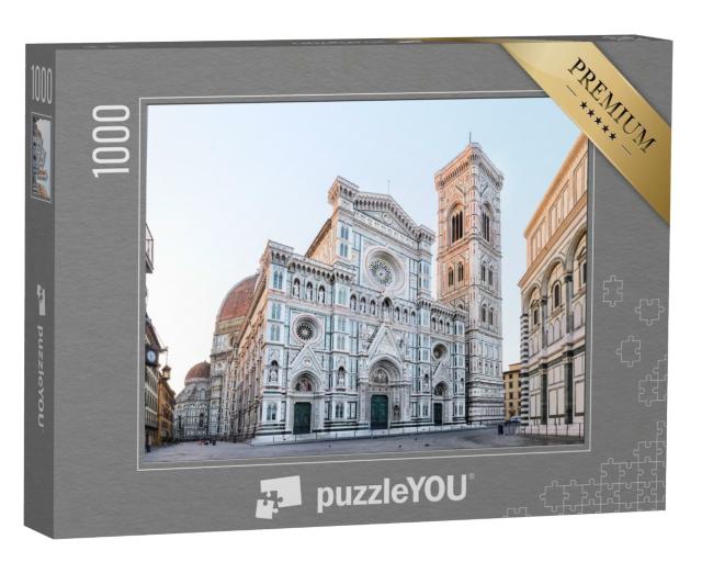 Puzzle de 1000 pièces « Lever de soleil sur la cathédrale Santa Maria del Fiore à Florence »