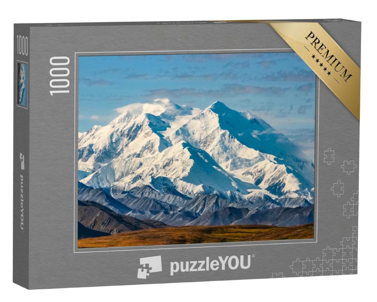 Puzzle de 1000 pièces « Vue sur le majestueux mont McKinley, Alaska »