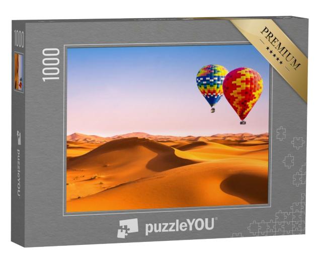 Puzzle de 1000 pièces « Vue sur les dunes de sable au Maroc »