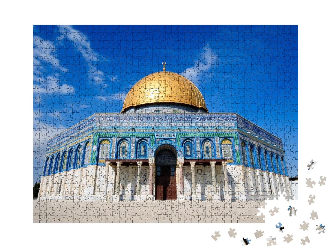 Puzzle de 1000 pièces « Le Dôme du Rocher sur le Mont du Temple à Jérusalem, Israël »