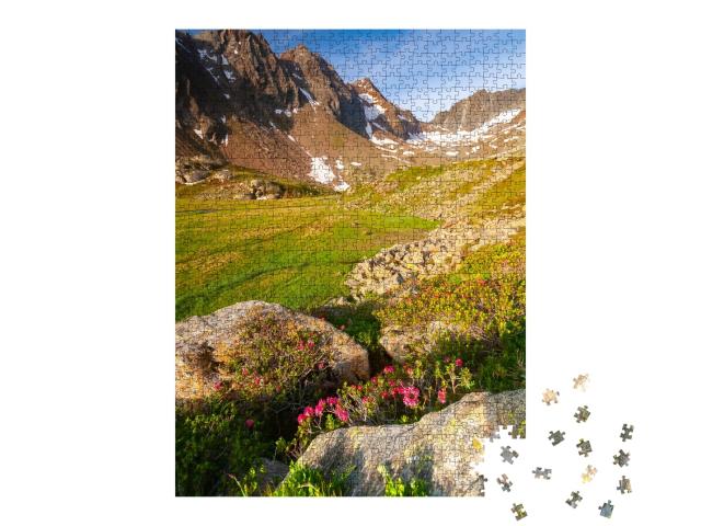 Puzzle de 1000 pièces « Magnifiques montagnes de la Stubai, Tyrol »