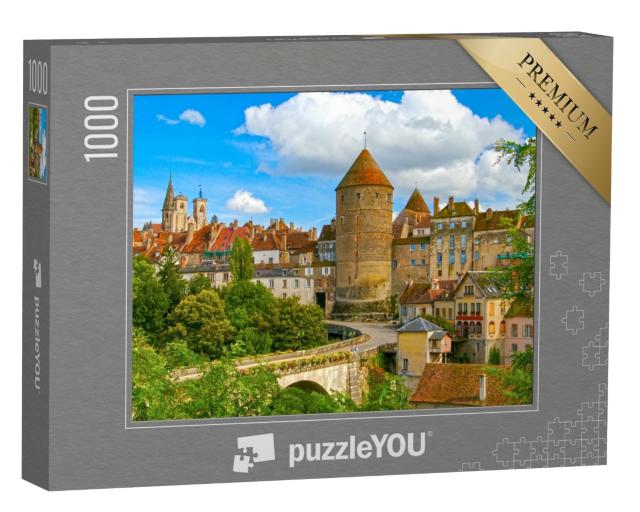 Puzzle de 1000 pièces « Semur En Auxois, belle cité médiévale de Bourgogne, France »