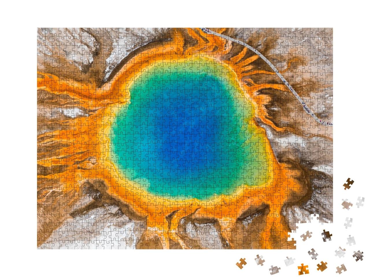 Puzzle de 1000 pièces « Grand Prismatic Spring, Parc national de Yellowstone, Wyoming, États-Unis »
