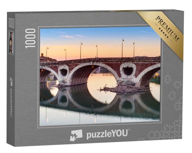 Puzzle de 1000 pièces « Pont Neuf, le pont de 220 mètres de long avec ses 7 arches - Haute-Garonne, Midi-Pyrénées, Sud de la France »