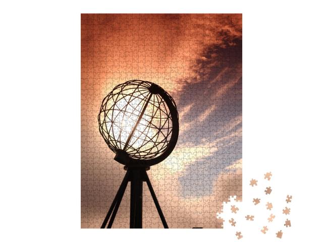 Puzzle de 1000 pièces « Le globe au cap Nord en Norvège »