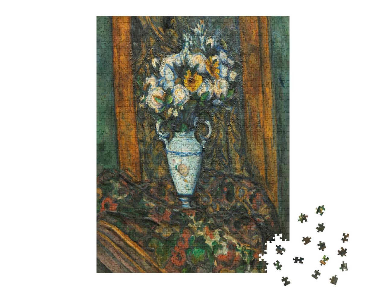 Puzzle de 1000 pièces « Paul Cézanne - Vase avec fleurs »