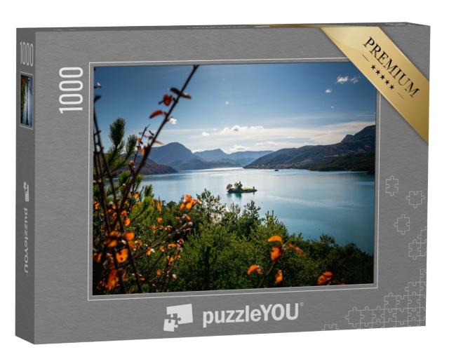 Puzzle de 1000 pièces « Lac de Serre Ponçon dans les Alpes françaises »