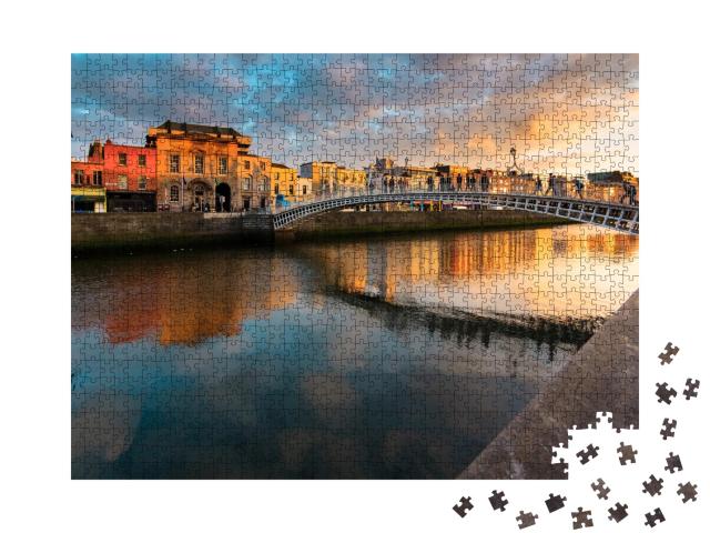 Puzzle de 1000 pièces « Ha'Penny Bridge, Dublin, Irlande »