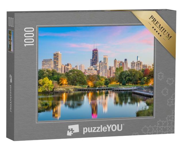 Puzzle de 1000 pièces « L'horizon de Chicago depuis Lincoln Park »