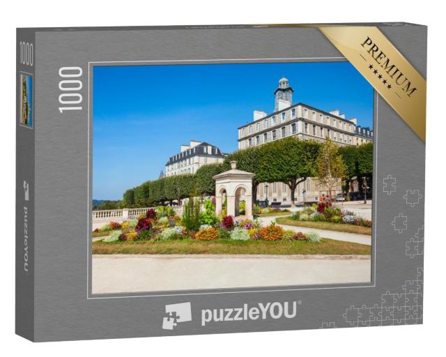 Puzzle de 1000 pièces « Fontaine Alfred de Vigny sur le boulevard des Pyrénées dans la ville de Pau en France »