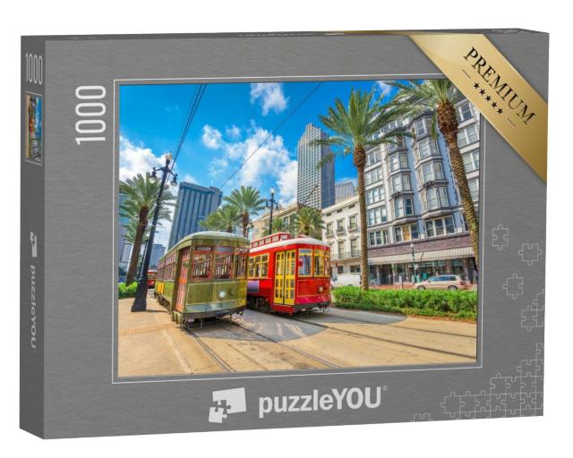 Puzzle de 1000 pièces « Tramways à la Nouvelle-Orléans, Louisiane, États-Unis »