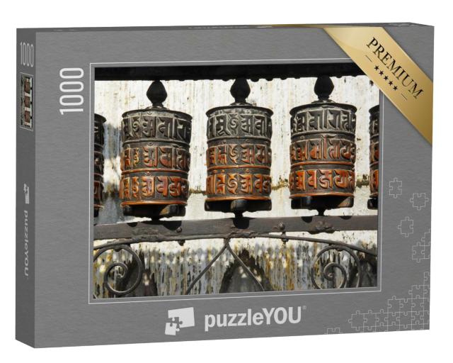 Puzzle de 1000 pièces « Magnifiques moulins à prières, Katmandou, Népal »