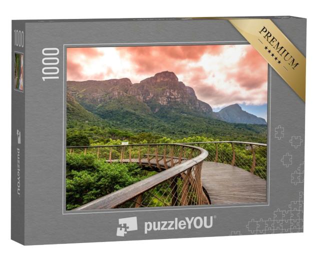 Puzzle de 1000 pièces « Parc national de Kirstenbosch avec Tree Canopy Walkway et Table Mountain, Afrique du Sud »