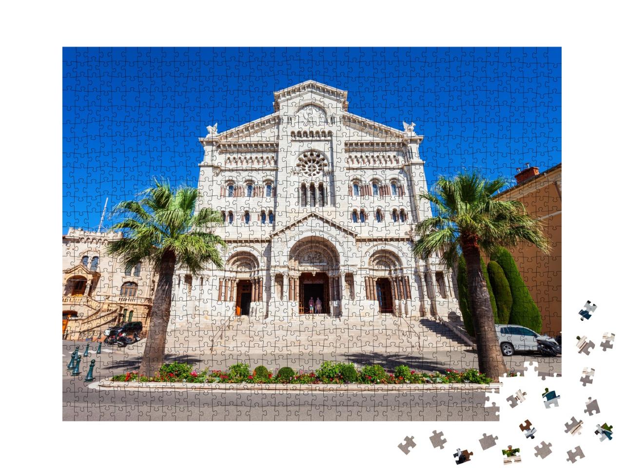 Puzzle de 1000 pièces « Cathédrale Saint-Nicolas de Monaco ou Cathédrale Notre-Dame, Monaco »