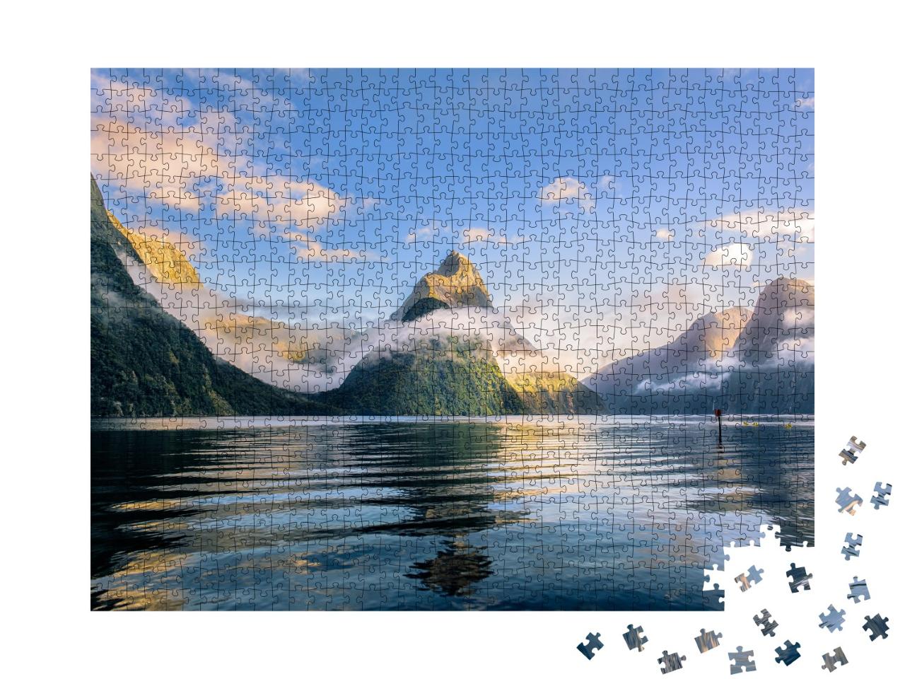 Puzzle de 1000 pièces « Mitre Peak sur le Milford Sound »
