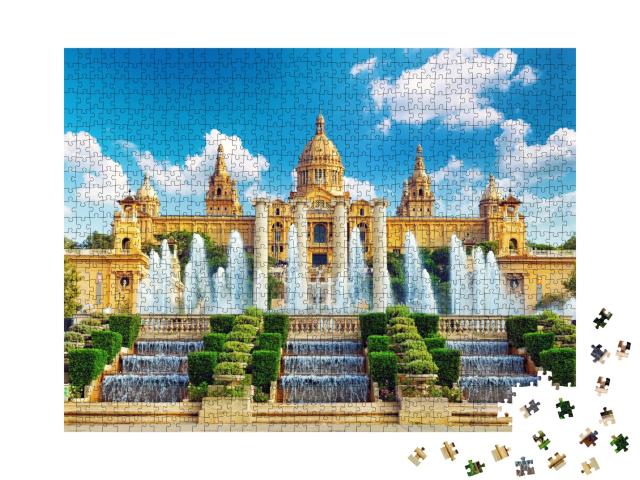 Puzzle de 1000 pièces « Musée national de Barcelone, Espagne »