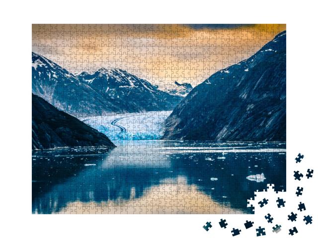 Puzzle de 1000 pièces « Glacier Sawyer, fjord Tracy Arm dans le Panhandle d'Alaska »