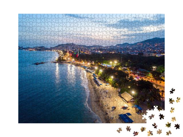 Puzzle de 1000 pièces « Acapulco au coucher du soleil, Mexico »
