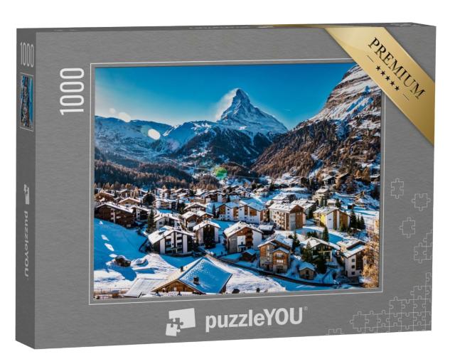 Puzzle de 1000 pièces « Zermatt et le Cervin, Suisse »