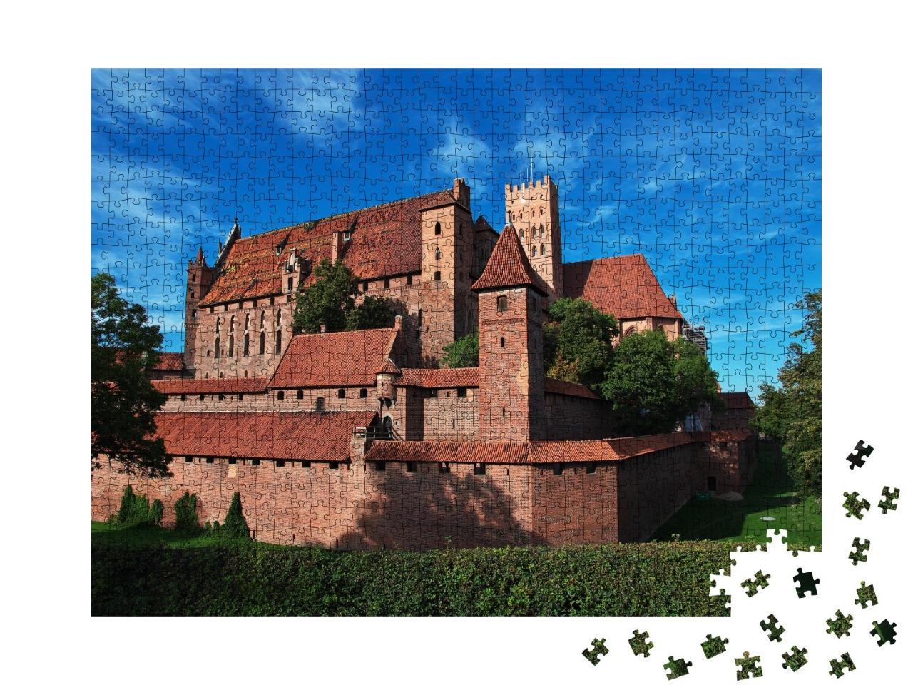 Puzzle de 1000 pièces « Malbork est un château des croisés en Pologne »