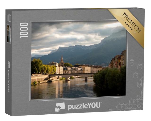 Puzzle de 1000 pièces « Vue sur la rivière Isère à Grenoble, France »