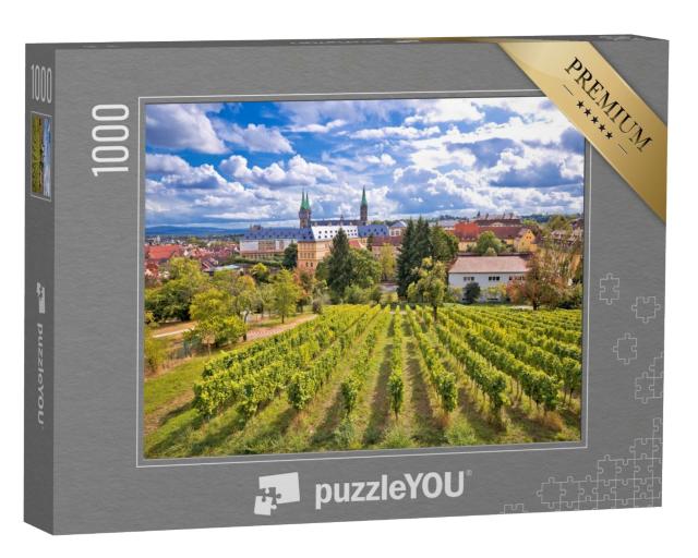 Puzzle de 1000 pièces « Vue depuis les vignobles du Michaelsberg, Bamberg, Allemagne »
