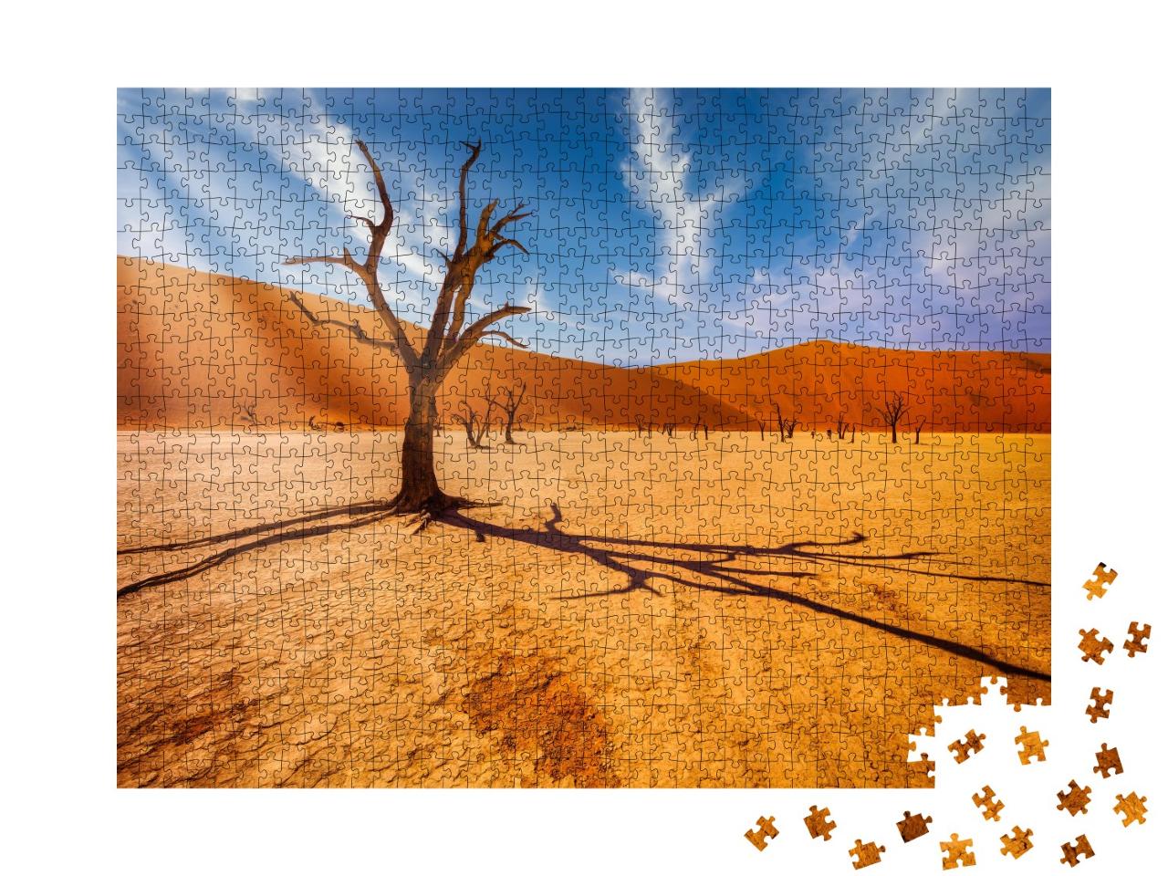 Puzzle de 1000 pièces « Arbre dans le désert du Namib, Afrique du Sud »
