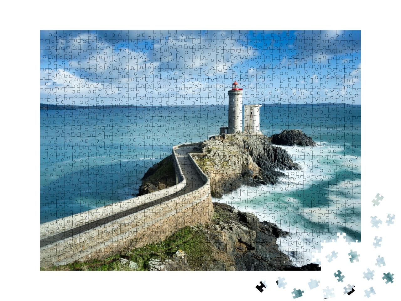 Puzzle de 1000 pièces « Vue sur le Phare du Petit Minou à Plouzane, Bretagne, France »